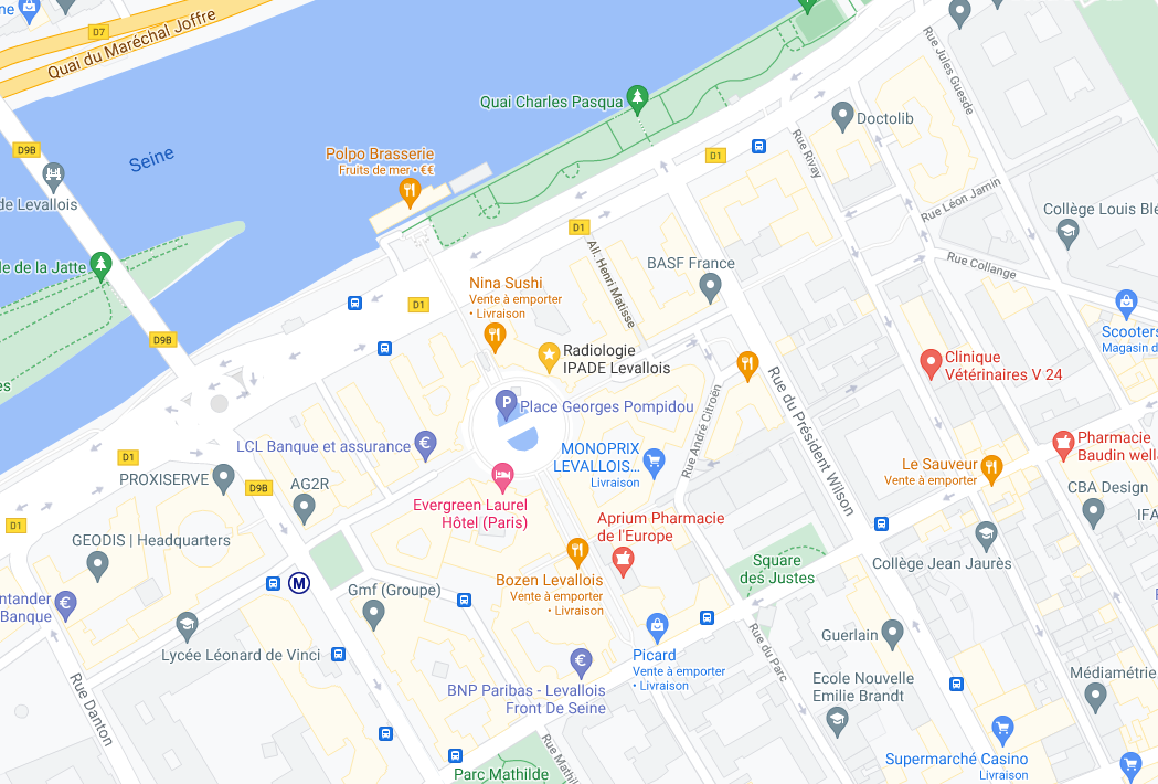 Ipade Levallois google Map